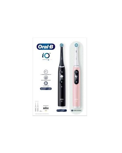 Oral-B iO 6 Adult Rotating toothbrush Black, Pink
