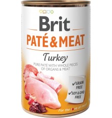 BRIT Paté & Meat with Turkey - wet dog food - 400g