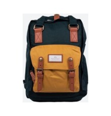 Backpack Doughnut Macaroon - slate green/yellow