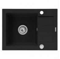 Sink. MIDO (62x50) 1B 1D black + Bello battery