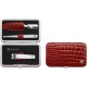 ZWILLING CLASSIC INOX Travel Set - Red Leather Case, 3 Pieces