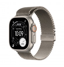 Apple Watch Ultra 3 GPS + Cellular 49mm Natural Titanium Case with Natural Titanium Milanese Loop - Large