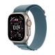 Apple Watch Ultra 3 GPS + Cellular 49mm Natural Titanium Case with Light Blue Alpine Loop - Large