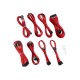 CableMod RT-Series PRO ModMesh 12VHPWR Dual Cable Kit for ASUS/Seasonic - red