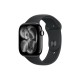 Apple Watch Series 11 GPS + Cellular 46mm Jet Black Aluminium Case with Black Sport Band - S/M