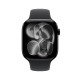 Apple Watch Series 11 GPS + Cellular 46mm Jet Black Aluminium Case with Black Sport Band - S/M