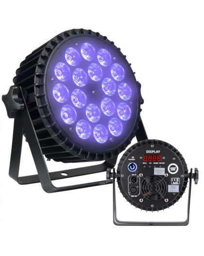 LIGHT4ME ALU QUAD PAR 18x6W RGBW - Reflektor sceniczny