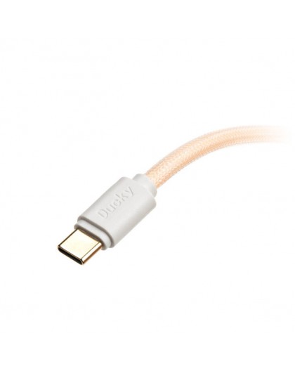 Ducky Premicord Cotton Candy Coiled Cable, USB Type-C to Type-A - 1.8m