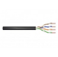 Outdoor dry installation cable DIGITUS cat.6,U/UTP, Fca, AWG 24/1, PE, 100m, black