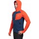 Eclipse hooded-medieval blue-cardinal orange-m sweatshirt