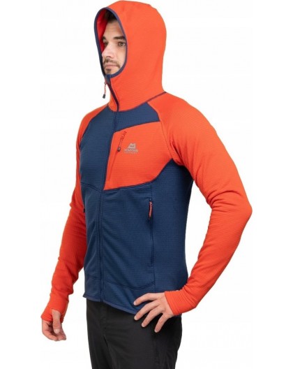 Eclipse hooded-medieval blue-cardinal orange-m sweatshirt