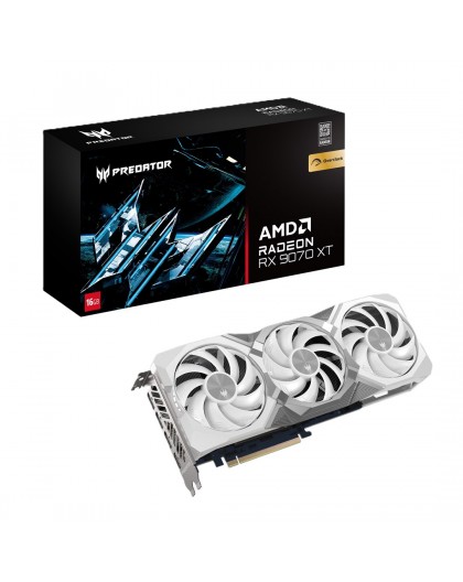 Acer Predator BiFrost Radeon RX 9070 XT OC 16GB White Edition AMD GDDR6