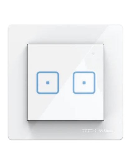 Wired double switch black FS-02M