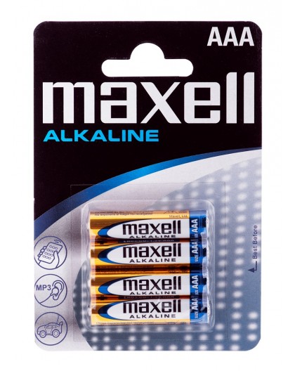 Maxell Battery Alkaline LR-03 AAA 4-Pack Single-use battery