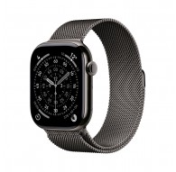 Apple Watch Series 11 GPS + Cellular 46mm Slate Titanium Case with Slate Milanese Loop - S/M