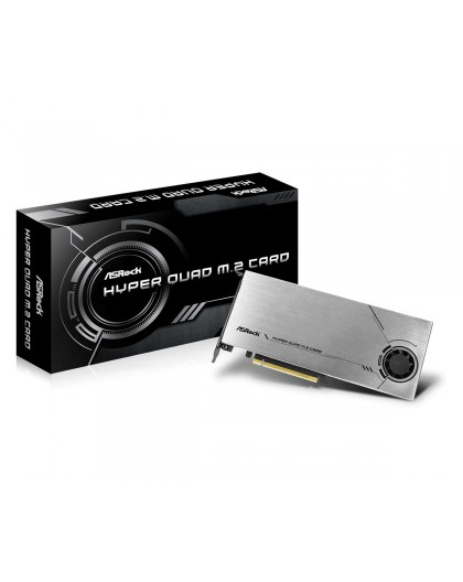 Asrock Hyper Quad M.2 interface cards/adapter Internal