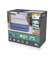 Bestway Tritech Air Mattress Queen with Built-in AC Pump and Antimicrobial Coating 2.03 m x 1.52 m x 56 cm