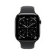 Apple Watch Series 11 GPS + Cellular 42mm Slate Titanium Case with Black Sport Band - S/M