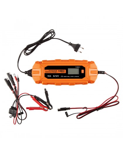 Automatic charger 10A/160W, 3-200Ah, for acid / AGM / GEL batteries