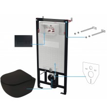 6-in-1 concealed toilet set