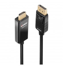 Lindy 3m Active DisplayPort to HDMI Cable with HDR