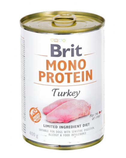 BRIT Mono Protein Turkey - Wet dog food - 400 g