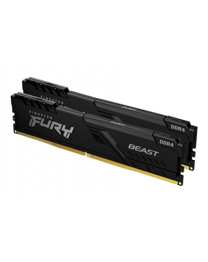 Kingston Technology FURY Beast 16GB 3200MT/s DDR4 CL16 DIMM (Kit of 2) Black