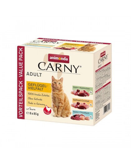 ANIMONDA Carny Adult Poultry mix - wet cat food - 8x85g