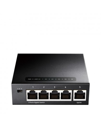 Cudy GS105 network switch Gigabit Ethernet (10/100/1000) Black