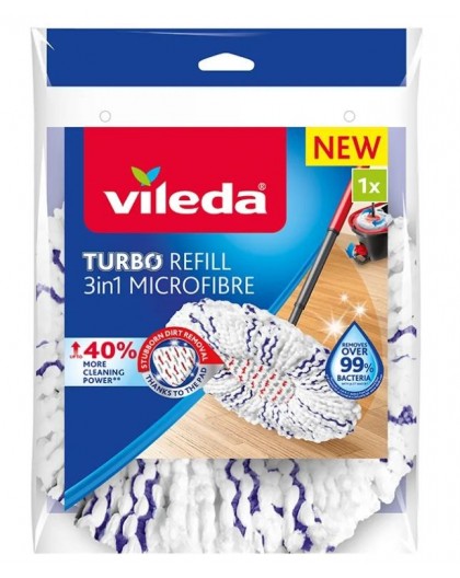 Spin Mop Refill Vileda TURBO 3in1 Microfiber 1 pc(s)