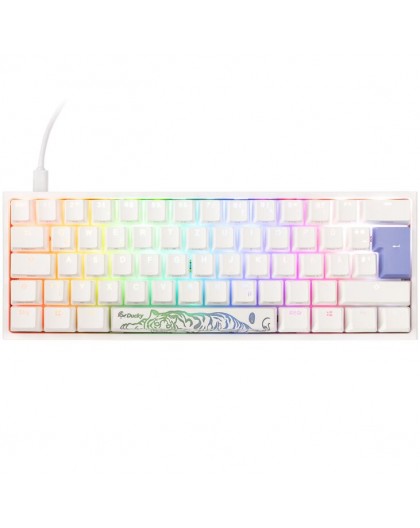 Ducky One 2 Pro Mini White Edition Gaming Keyboard, RGB LED - Cherry Black