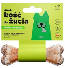 AZANKI Bone with insects and blackberry S/M - dog treat - 12 cm