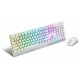 MSI VIGOR GK30 COMBO WHITE MEMchanical Gaming Keyboard + Gaming Mouse Bundle 'UK Layout, 6-Zone RGB Lighting Keyboard, Dual-Zone