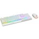 MSI VIGOR GK30 COMBO WHITE MEMchanical Gaming Keyboard + Gaming Mouse Bundle 'UK Layout, 6-Zone RGB Lighting Keyboard, Dual-Zone