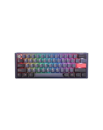 Ducky One 3 Cosmic Blue Mini Gaming Keyboard, RGB LED - MX-Ergo-Clear