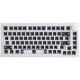 Akko 5075B Via Barebone Gaming Keyboard, 75% - Moon White