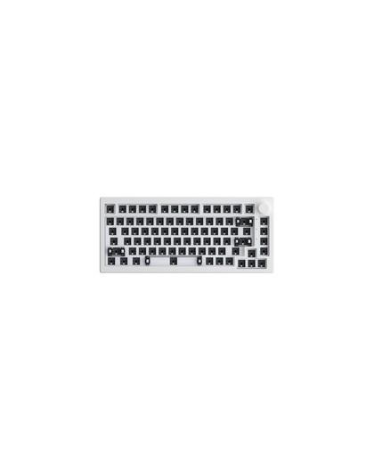 Akko 5075B Via Barebone Gaming Keyboard, 75% - Moon White