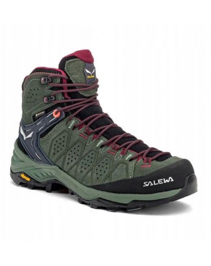Shoes alp trainer 2 mid gtx-dark denim-fluo orange-uk 8 (42) SALEWA