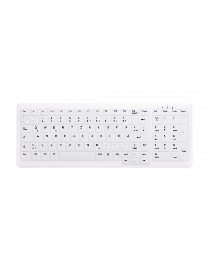Contour Design Active Key AK-C7000 keyboard Medical RF Wireless QWERTZ German White