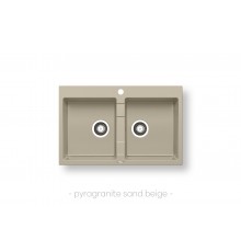 Sink SPARTA 78x50 2B beige - sand w/faucet