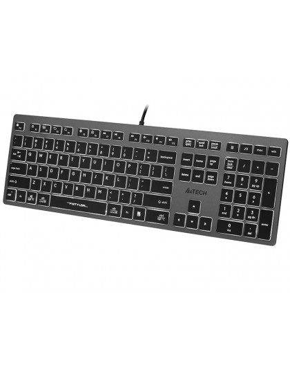 A4Tech FSTYLER FX60H (White Backlit) keyboard USB QWERTY Black, Grey