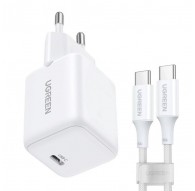 UGREEN X513 30W GAN 1X USB-C Mains Charger + 1M USB-C Cable - White