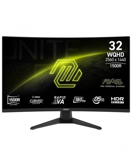 MSI MAG 321CQF E18 computer monitor 80 cm (31.5") 2560 x 1440 pixels Wide Quad HD Black