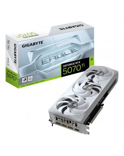 GIGABYTE GeForce RTX 5070 Ti EAGLE OC ICE SFF 16G Graphics Card - 16GB GDDR7, 256bit, PCI-E 5.0, 2542 MHz Core Clock, 3 x DP 2.1