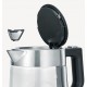 Severin WK 3468 electric kettle 1 L 2200 W Black, Stainless steel, Transparent