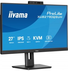 iiyama ProLite 27’’ IPS QHD monitor with a built-in Windows Hello camera and microphone, USB-C, KVM-Switch and height adjustable