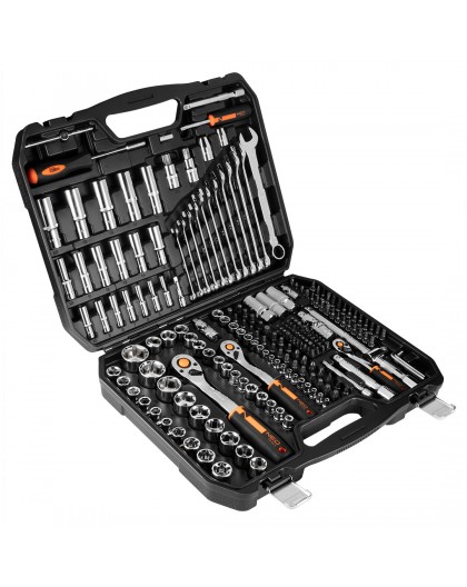 Socket wrenches 1/2", 3/8", 1/4", set of 219 pcs, CrV