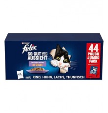 PURINA FELIX AGAIL MV Mixed 44x85g + 44x85g gratis