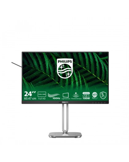 Philips 5000 series 24B2G5301/00 computer monitor 60.5 cm (23.8") 1920 x 1080 pixels Full HD LCD Black