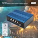 Industrial switch 8x 100Base-TX PoE 240W DIN